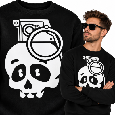BLUZA ANIMOWANA SKULL GRENADE